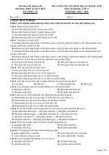 Đề cương ôn tập Học kì 2 Sinh học 11 năm 2024–2025 trường THPT Lê Quý Đôn (Đắk Lắk)